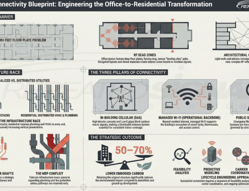 Office-to-Residential Conversion: Connectivity, Life-Safety, & Infrastructure Strategy for Adaptive Reuse